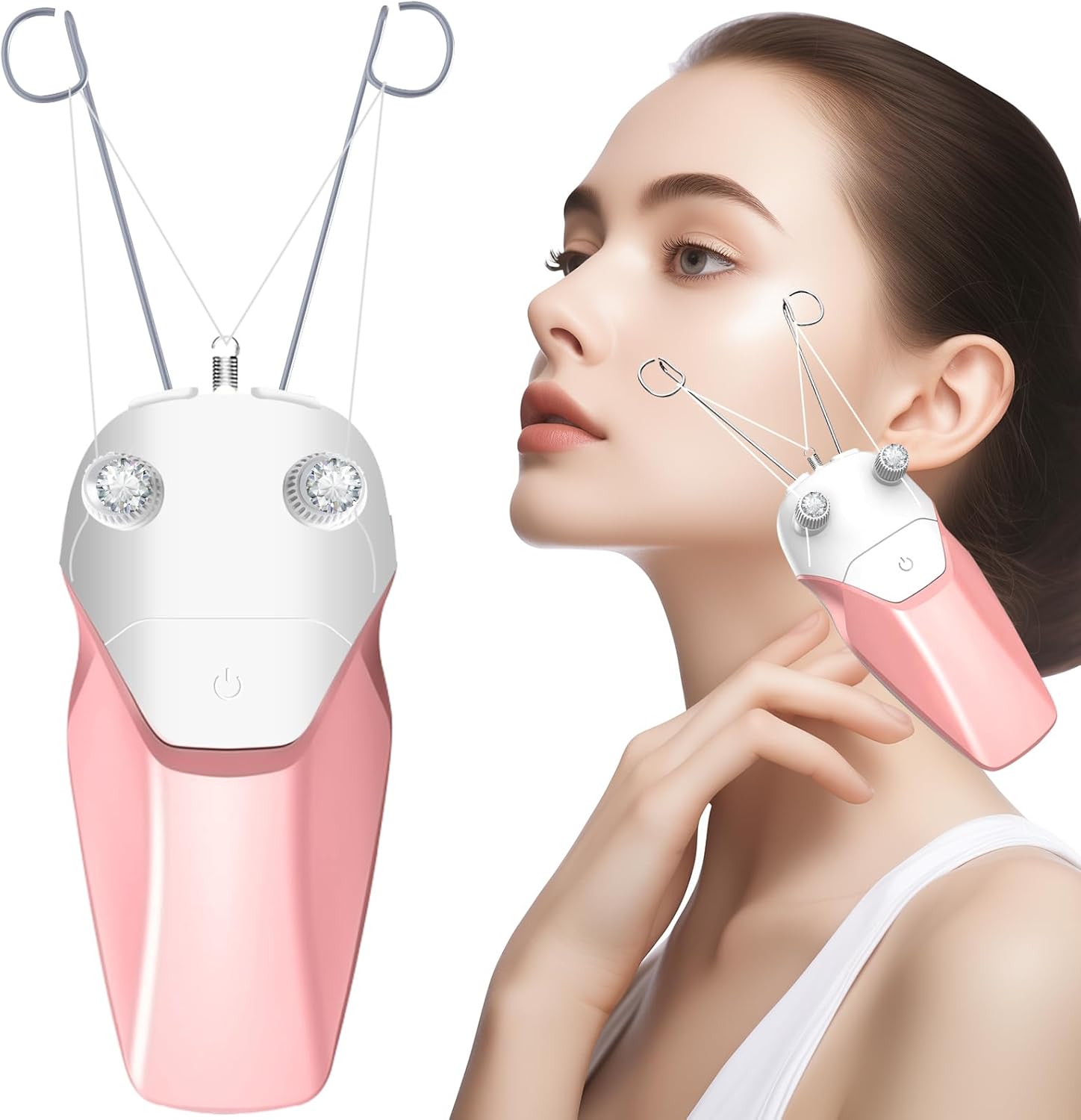 Facial Threading Hair Removal for Women - Pink