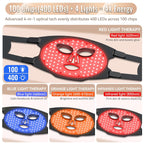 Red Light Therapy Mask for Face – 4-Mode LED Light Therapy with Infrared & Blue Light
