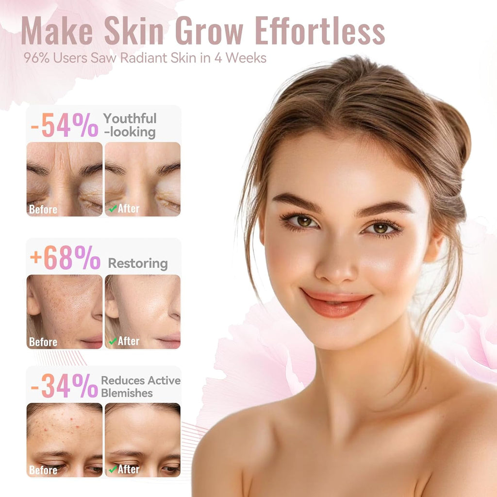 Red Light Therapy Mask for Face – 4-Mode LED Light Therapy with Infrared & Blue Light