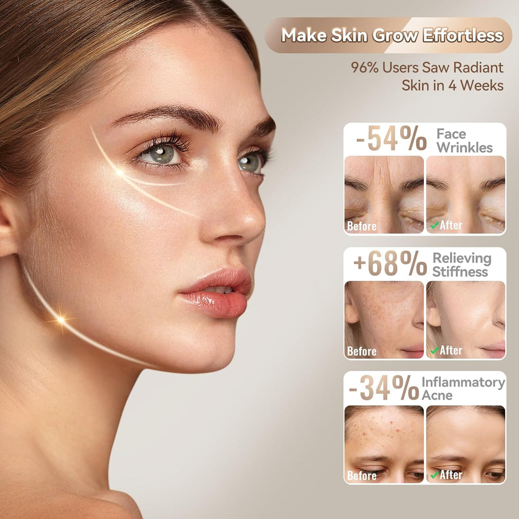 Red Light Therapy Mask for Face – 4-Mode LED Light Therapy with Infrared & Blue Light