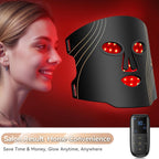 Red Light Therapy Mask for Face – 4-Mode LED Light Therapy with Infrared & Blue Light